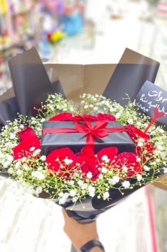 تغليف هدايا باقة ورد