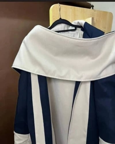 فروه رجالية دبل فيس مع شال سكري وكحلي