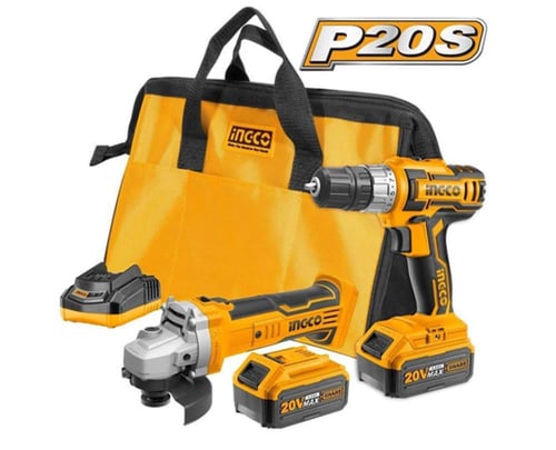 انجكو صاروخ ودريل طقم لاسلكي INGCO