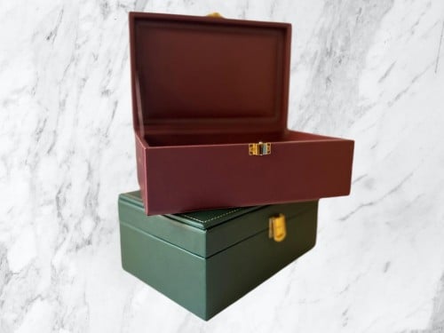 صناديق عود جلد ايطالي