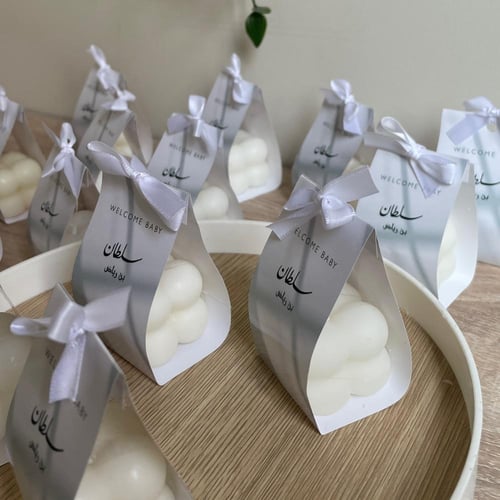 شمعة الميني ببلز بتغليف ورقي