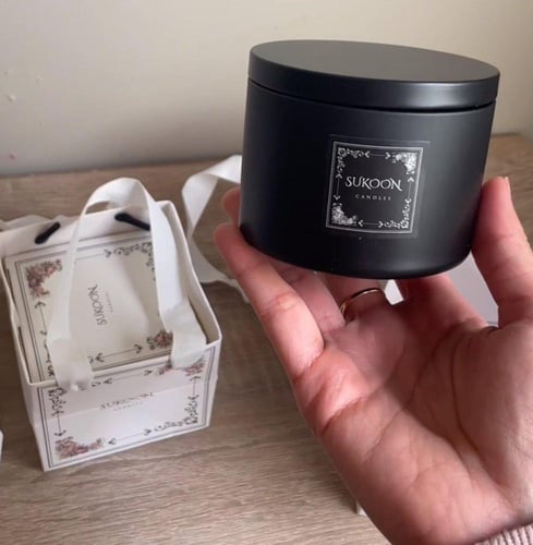 شمعة التوليب الزجاجية