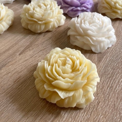 شمعة الورد الحجم الكبير ، معطرة