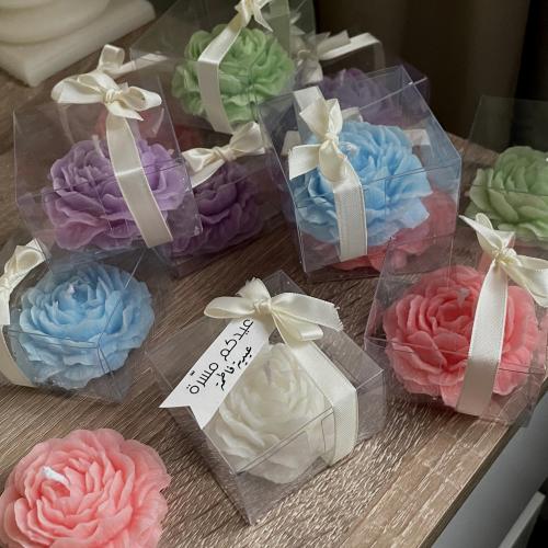 شمعة الورد الميني مغلفة ومعطرة