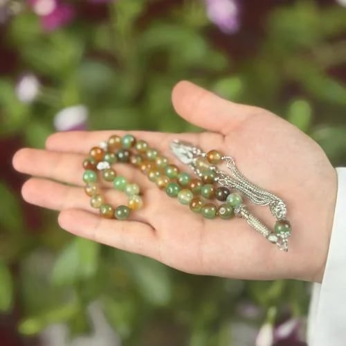 سبحة حجر العقيق عدد الخرز 33