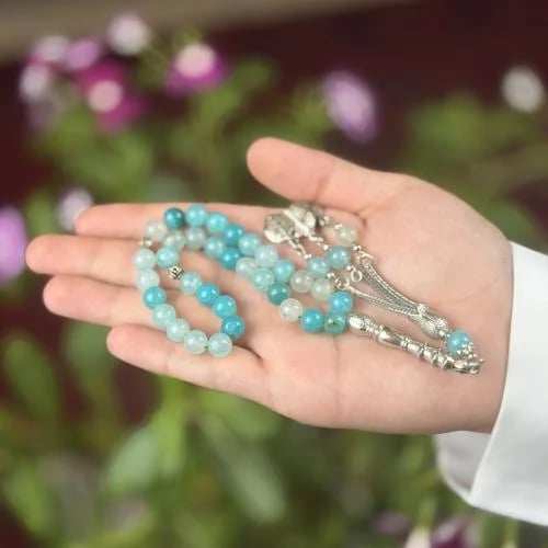 سبحة حجر العقيق عدد الخرز 33