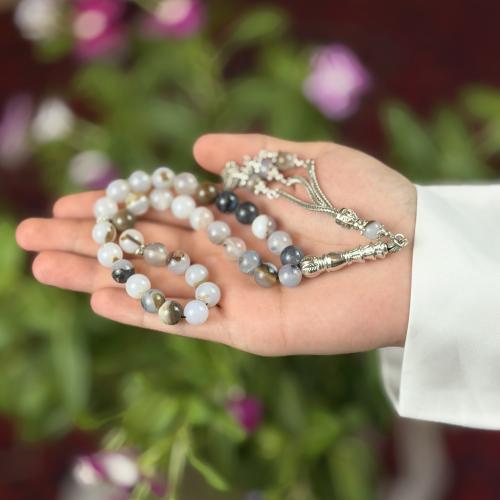سبحة حجر العقيق عدد الخرز 33