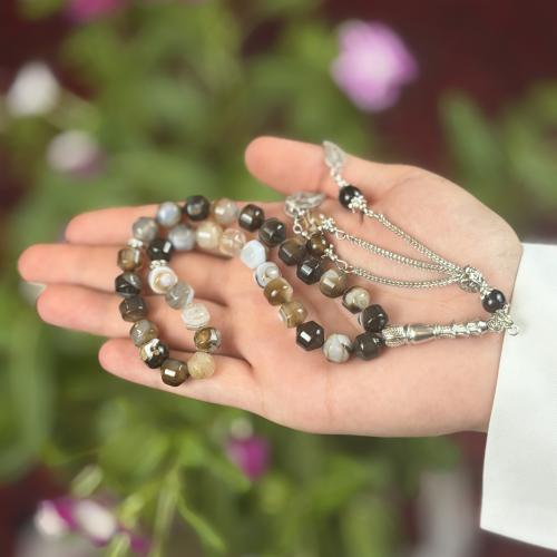 سبحة حجر العقيق عدد الخرز 33