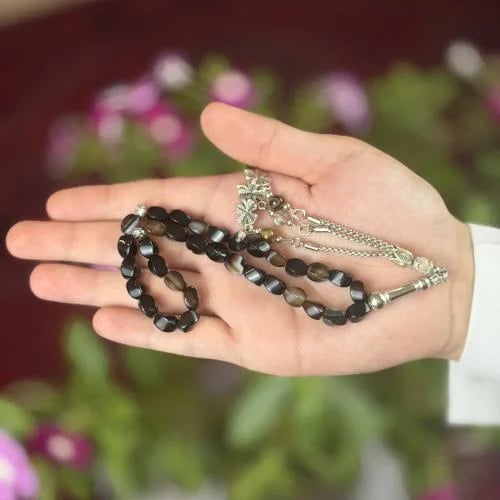 سبحة حجر العقيق عدد الخرز 33