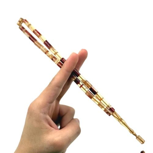 Amber Fatoran rosary, lavender, story, pen, Turkish