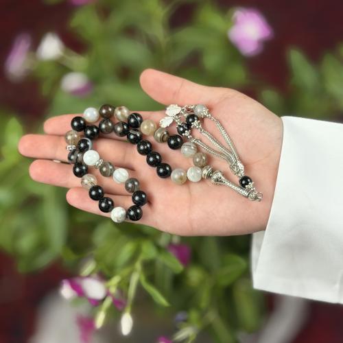 سبحة حجر العقيق عدد الخرز 33
