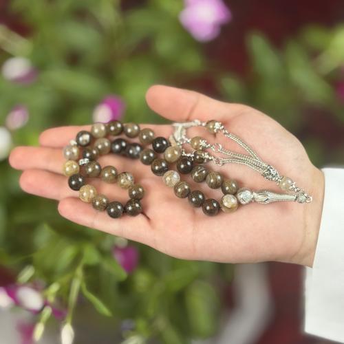 سبحة حجر العقيق عدد الخرز 33