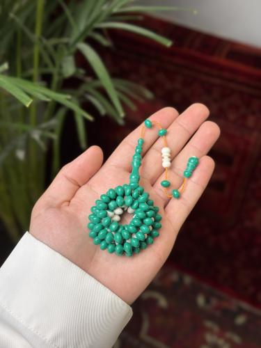 مسبحة بلياردو أخضر (99 خرزة)