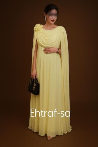 فستان سهره حوامل ليموني