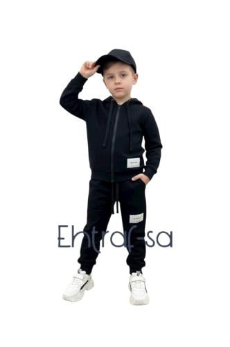 طقم ولادي شتوي اسود