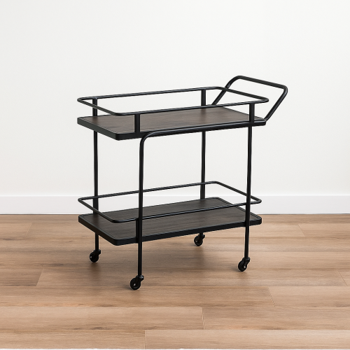 عربة تقديم ترولي بتصميم عصري وأنيق مقاس 83x40x80 س...