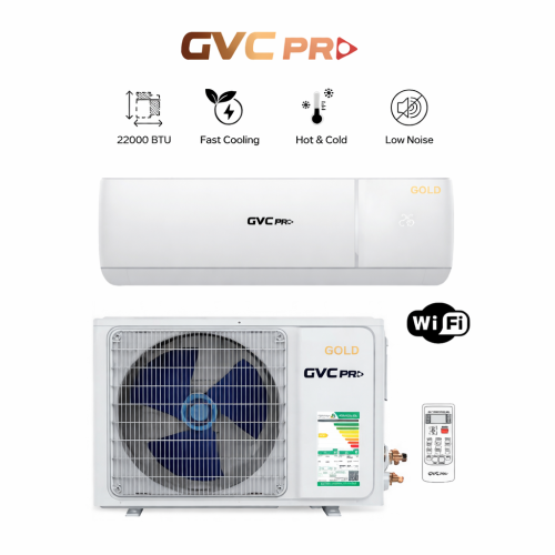 مكيف اسبليت GVC PRO واي فاي حار بارد لون أبيض - تب...