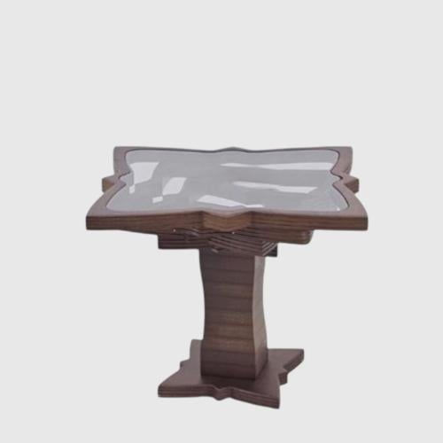 طاولة شاي 50×50×46 سم – بني غامق – تصميم مودرن