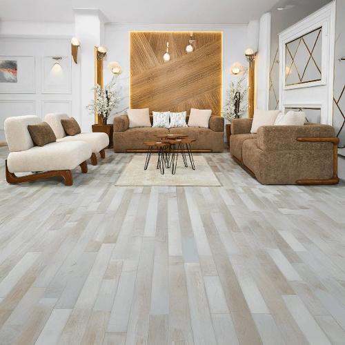 طقم كنب مودرن بني بيج - 4 قطع