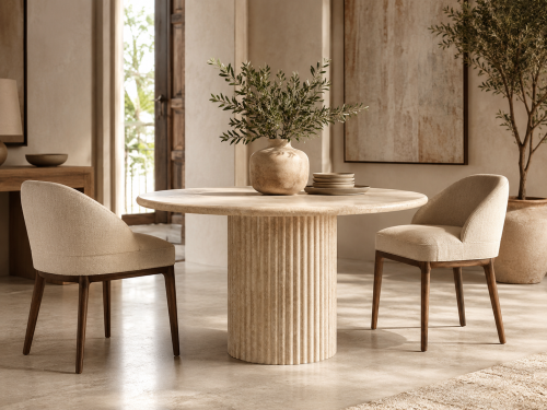 طاولة وسط SterlingSky Marble | رخام ترفنتينو بيج م...
