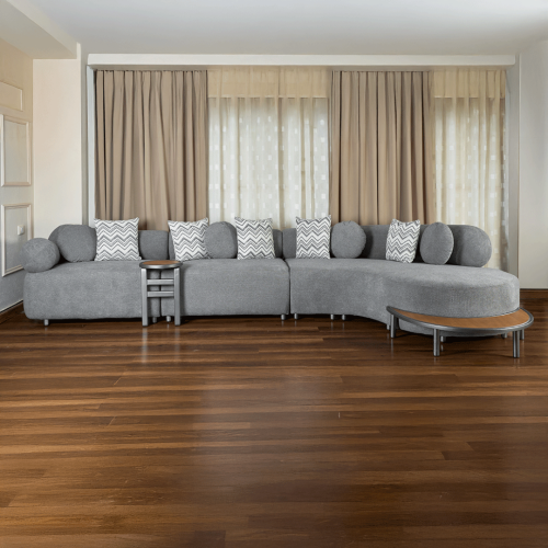 كنبة زاوية - موديل بيرلا - تصميم مودرن مع طاولة جا...