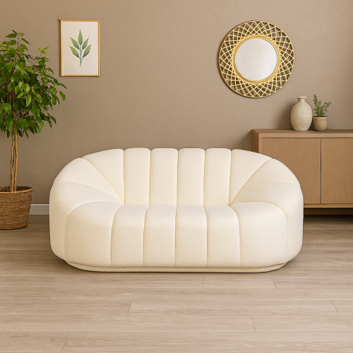 كنب جلسة فاخر أبيض – تصميم راقٍ وخشب قوي يدوم طويل...