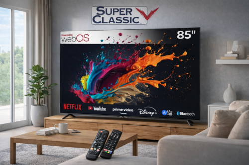 شاشة SUPER CLASSIC سمارت 85 بوصة 4K بنظام WebOS –...