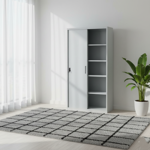 خزانة مكتبية حديد رمادي تخزين متين للمستندات 185×8...