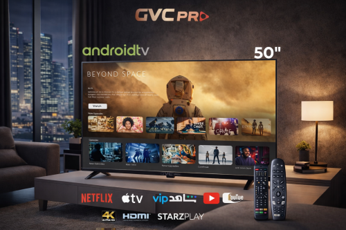شاشة GVC PRO سمارت 50 بوصة 4K – تجربة مشاهدة استثن...