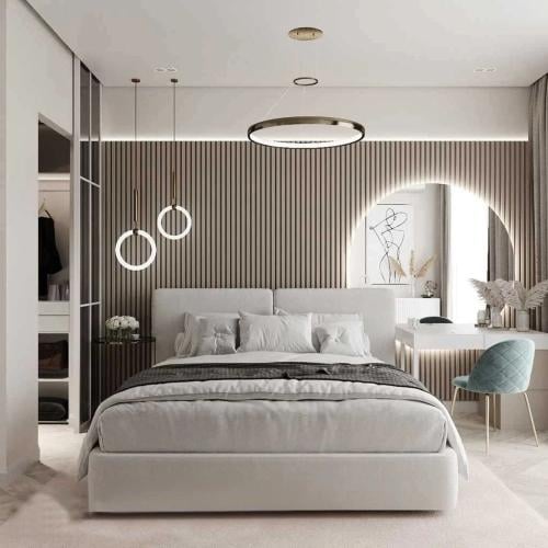 سرير كاميليا الفاخر بالمخمل الرصاصي – تصميم مودرن...
