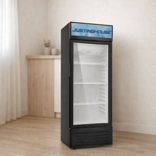 ثلاجة عرض باب زجاج JUSTNGHOUSE 230 لتر - رؤية واضح...