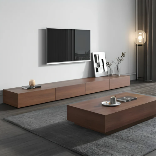 طاولة تلفاز وطاولة قهوة MDF | تصميم عصري راقٍ | مس...