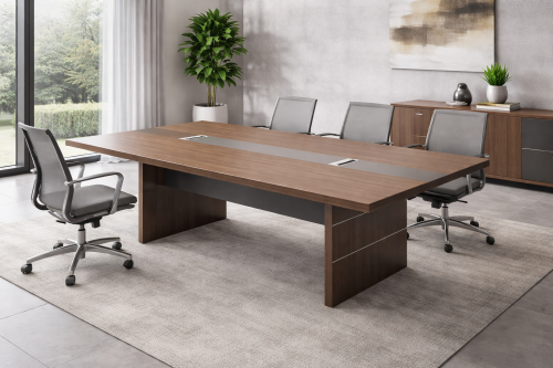 طاولة اجتماع مكتبية كبيرة – مقاس 240*120*76 سم مثا...