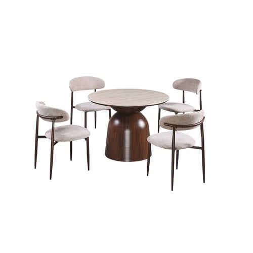 طقم طاولة طعام سيراميك 6 كراسي - تصميم عصري