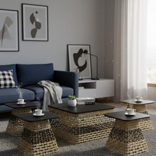 طاولة شاي 5 حبة متعددة الاستخدام عملية وأنيقة للمج...