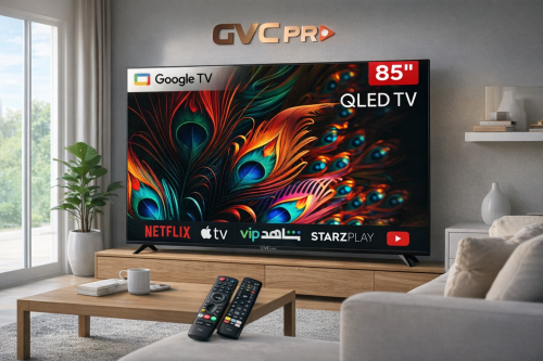 شاشة GVC PRO 85 بوصة 4K QLED Google TV – أداء قوي...