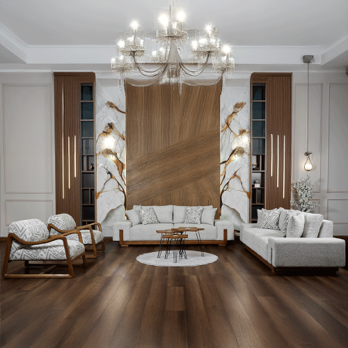 طقم كنب ظهر ميكانيزم - موديل سيدار - تصميم مشجر -...