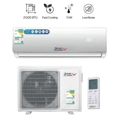 مكيف سبليت بقوة 21,200 وحدة تبريد لون أبيض مقاس 11...