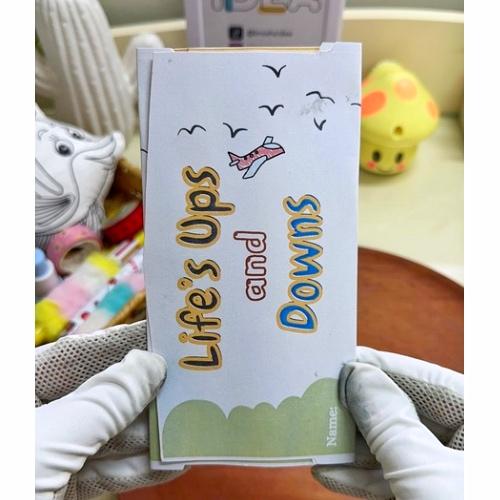 مطوية ‏life’s ups and downs انجليزي ثالث ابتدائي