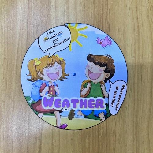 مطوية ‏ ‏Weather انجليزي رابع ابتدائي
