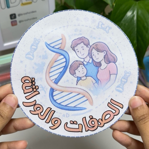 مطوية الوراثة والصفات علوم سادس ابتدائي