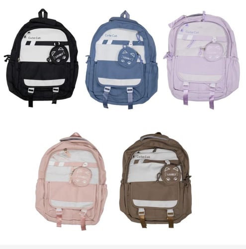 حقيبة ظهر الورود البيضاء F