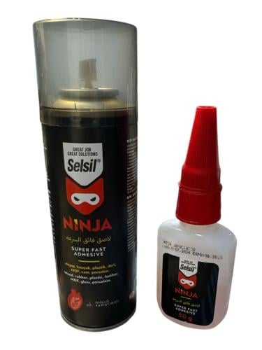 لاصق سريع مع بخاخ منشف