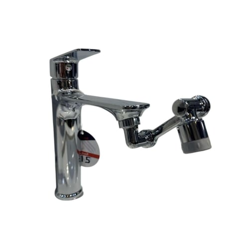 رقبة خلاط مغسلة متحركة كروم