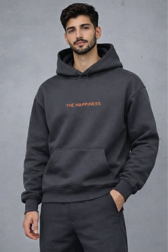 Dark gray hoodie