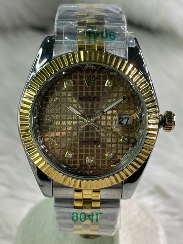 ساعة روليكس ( COPY ) رمادي و ذهبي