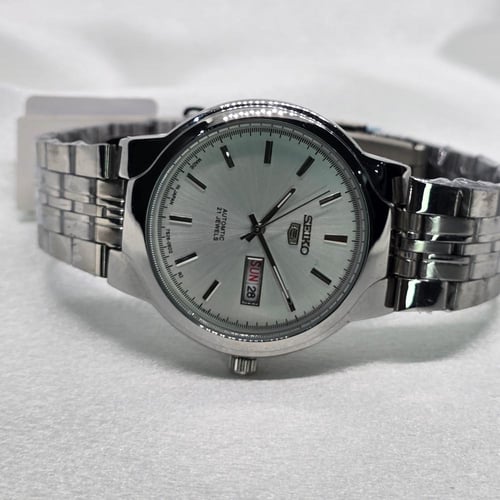 ساعة SEIKO اوتوماتيك رجالي اطار رمادي بالكامل