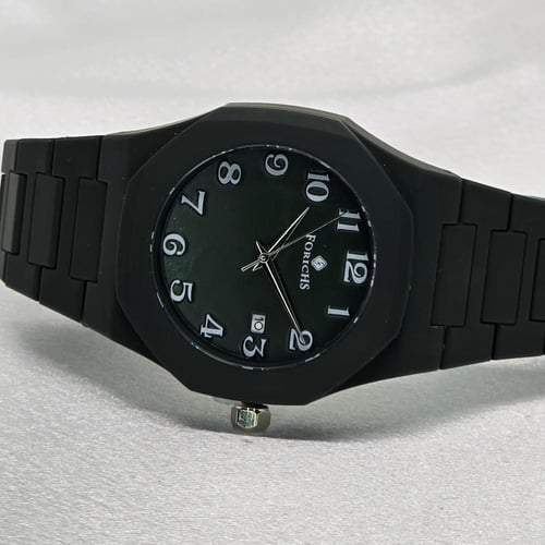 ساعة كاجوال رجالي كاربون اللون زيتي غامق بالكامل أ...