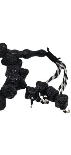 سبحة صلاة 33 قطعة اسود غااامق