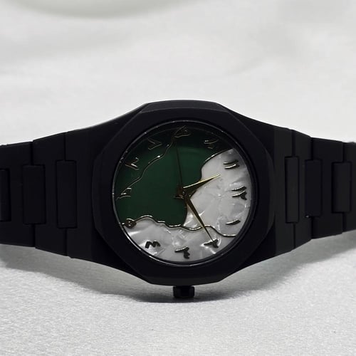 ساعة كاجوال رجالي كاربون اللون أسود تيتانيوم ميناء...